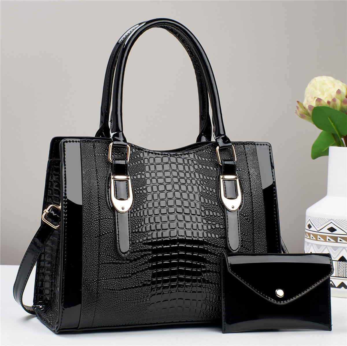 Large Capacity Crossbody Bag Set for Commuters with Multiple Color Options - in Colors bag large capacity crossbody set