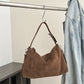 Large Capacity Crossbody Bag with Genuine Leather in Multiple Colors - for Korean Fashion korean fashion simple large