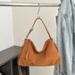 Large Capacity Crossbody Bag with Genuine Leather in Multiple Colors - for Korean Fashion korean fashion simple large