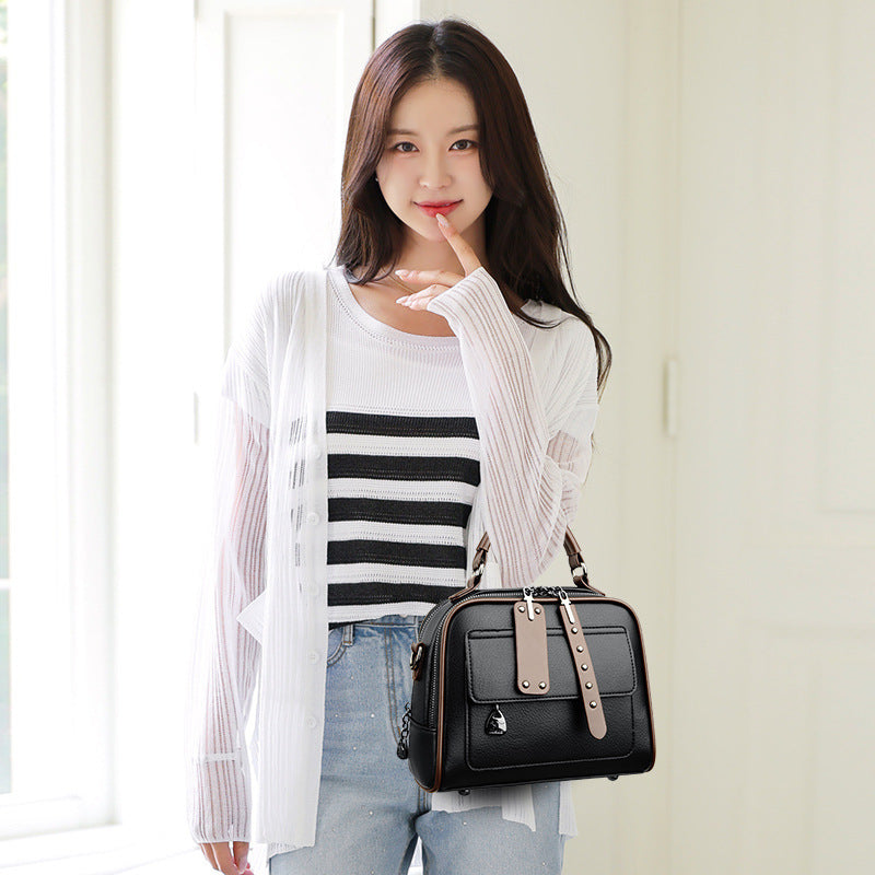 Large Capacity Handbag for Women with Multiple Colors and Durable PU Material - Teleplus in large capacity handbag