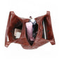 Large Capacity Leather Bag in Black or Brown with Genuine Finish - for Men bag leather large capacity marble