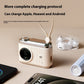 Large Capacity Mobile Power Supply with Cable Fast Charge in Beige Pink Brown - cable fast charge large capacity mobile