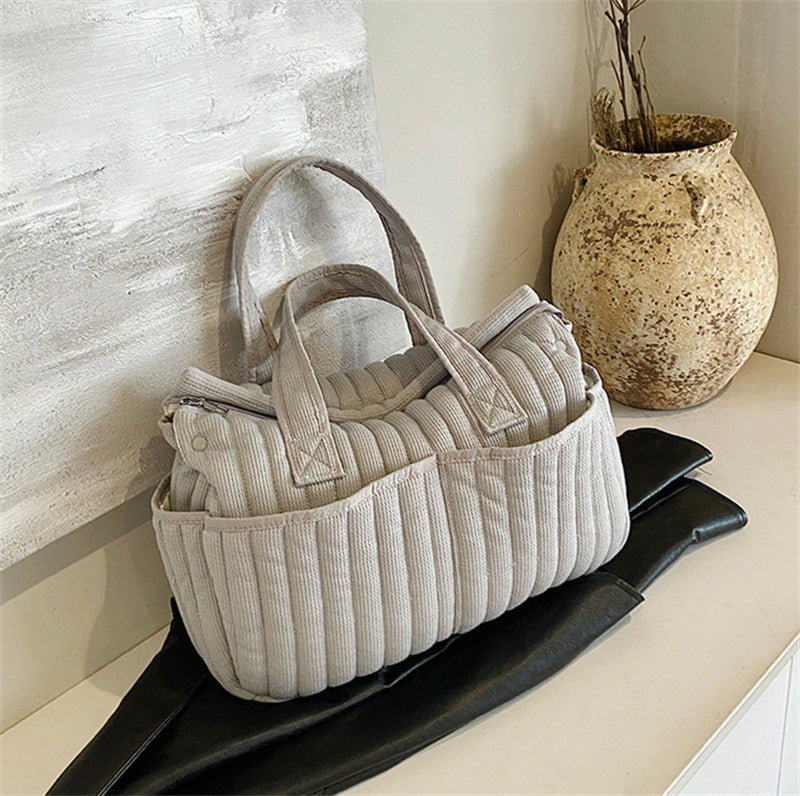 Large Capacity Mother Bag with Breathable Lining for Home Storage - large capacity mother