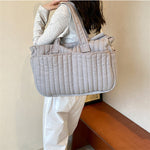 Large Capacity Mother Bag with Breathable Lining for Home Storage - large capacity mother