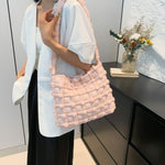 Large Capacity Nylon Shoulder Bag for Daily Use and Travel - Teleplus large capacity shoulder bag