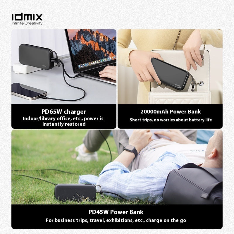 Large Capacity PD65W Quick Charge Gallium Nitride Mobile Power Supply - Teleplus GaN large capacity pd65w quick charge