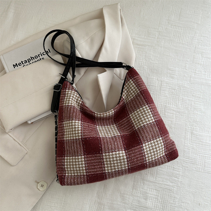 Large Capacity Plaid Backpack for Commute and Leisure - Teleplus plaid large capacity commute leisure simple backpack