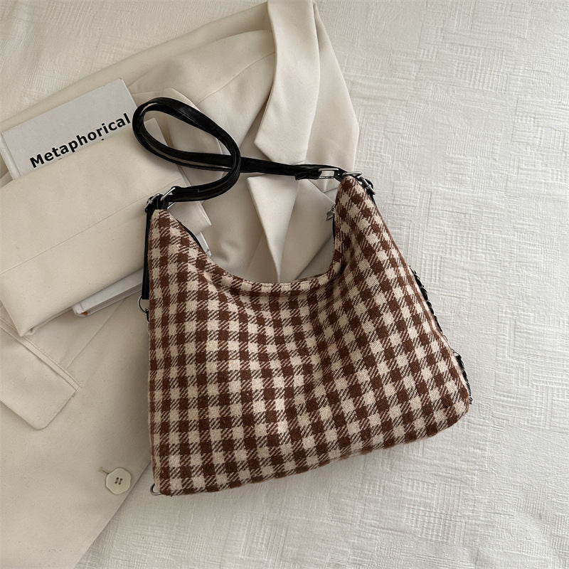 Large Capacity Plaid Backpack for Commute and Leisure - Teleplus plaid large capacity commute leisure simple backpack