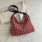 Large Capacity Plaid Backpack for Commute and Leisure - Teleplus plaid large capacity commute leisure simple backpack