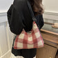 Large Capacity Plaid Backpack for Commute and Leisure - Teleplus plaid large capacity commute leisure simple backpack