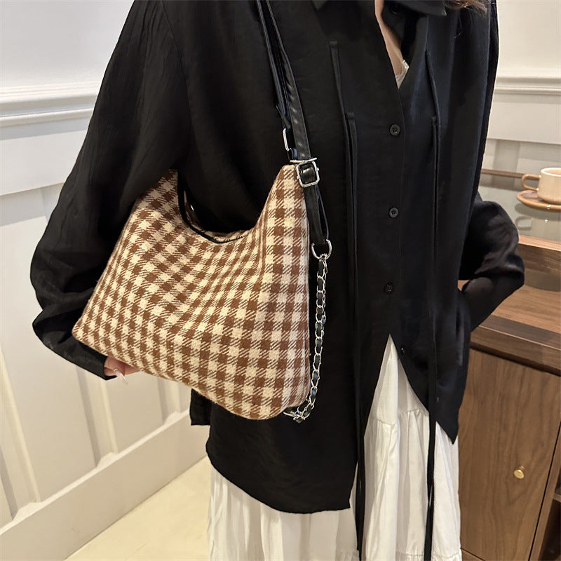 Large Capacity Plaid Backpack for Commute and Leisure - Teleplus plaid large capacity commute leisure simple backpack