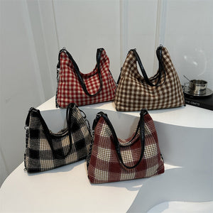 Large Capacity Plaid Backpack for Commute and Leisure - Teleplus plaid large capacity commute leisure simple backpack
