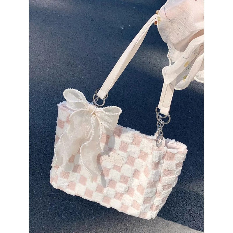 Large Capacity Plush Bag with Velvet Lining and Durable Reinforcement - Teleplus for Travel large capacity plush bag