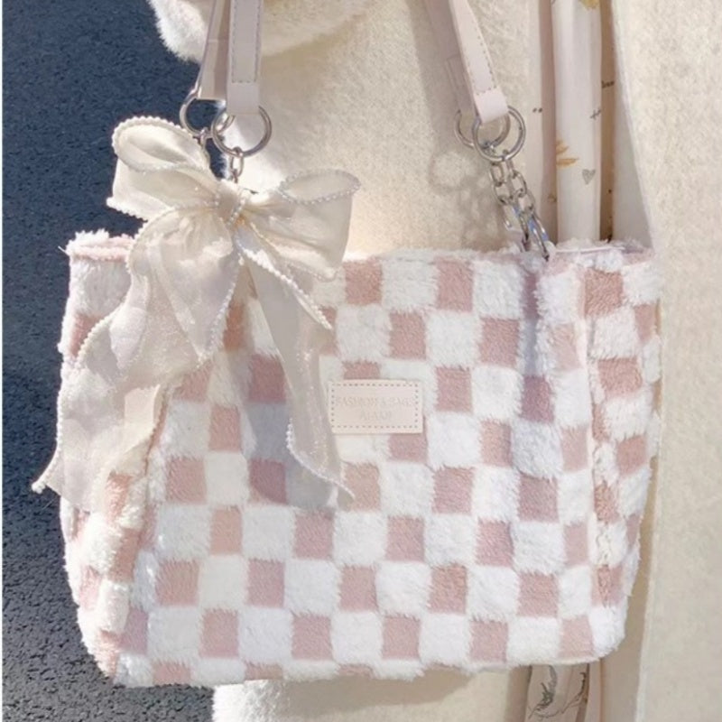 Large Capacity Plush Bag with Velvet Lining and Durable Reinforcement - Teleplus for Travel large capacity plush bag