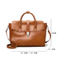 Large Capacity Portable Shoulder Bag with Genuine Leather and Multiple Compartments - large capacity portable shoulder
