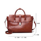 Large Capacity Portable Shoulder Bag with Genuine Leather and Multiple Compartments - large capacity portable shoulder