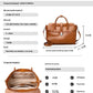 Large Capacity Portable Shoulder Bag with Genuine Leather and Multiple Compartments - large capacity portable shoulder