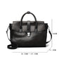 Large Capacity Portable Shoulder Bag with Genuine Leather and Multiple Compartments - large capacity portable shoulder