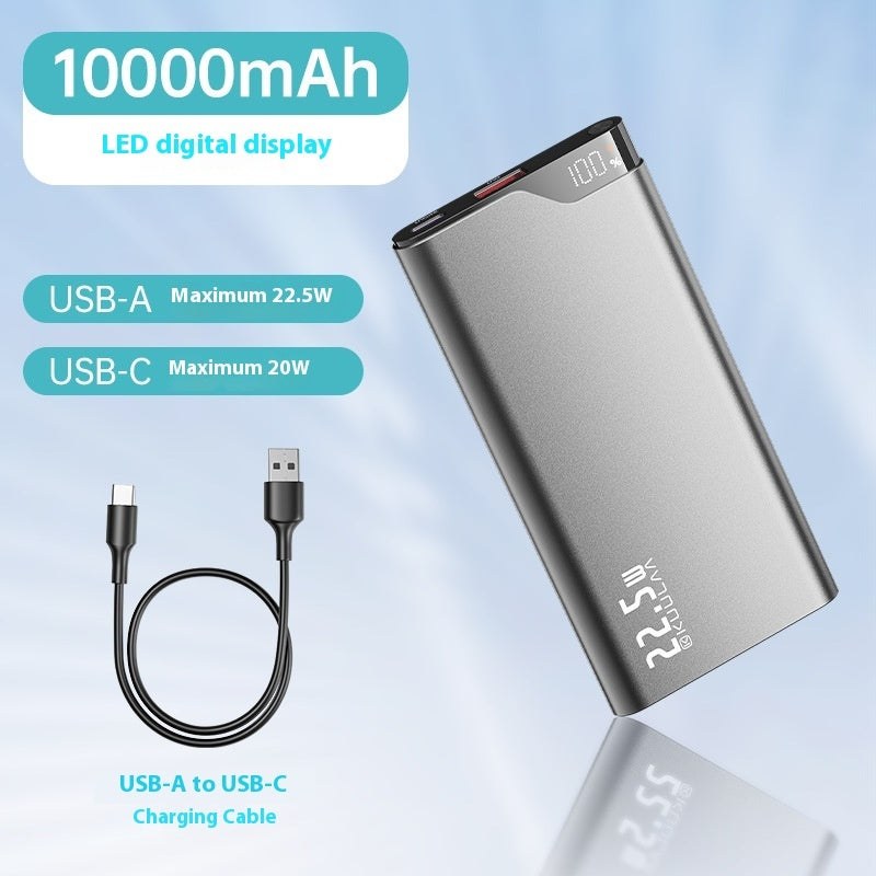 Large Capacity Power Bank 225W Fast Charge with Shell Alloy Design - super large capacity power bank 225w fast charge