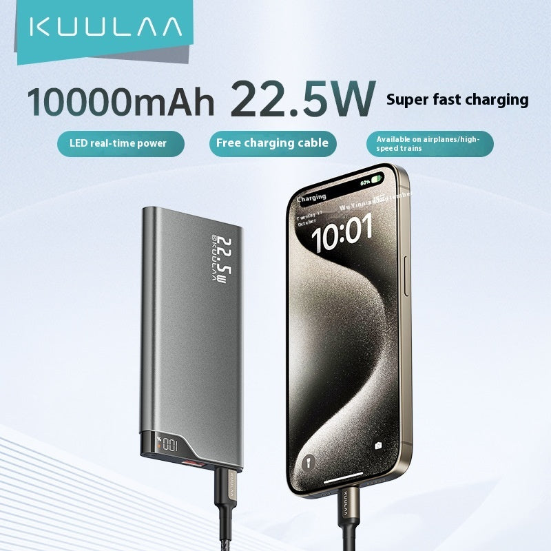 Large Capacity Power Bank 225W Fast Charge with Shell Alloy Design - super large capacity power bank 225w fast charge