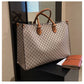 Large Capacity Retro Single Shoulder Tote Bag in Multiple Colors - Teleplus large capacity retro single shoulder tote