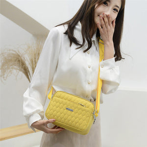 Large Capacity Shoulder Bag in Rhombus Creative Fashion Solid Design - rhombus creative fashion solid large capacity