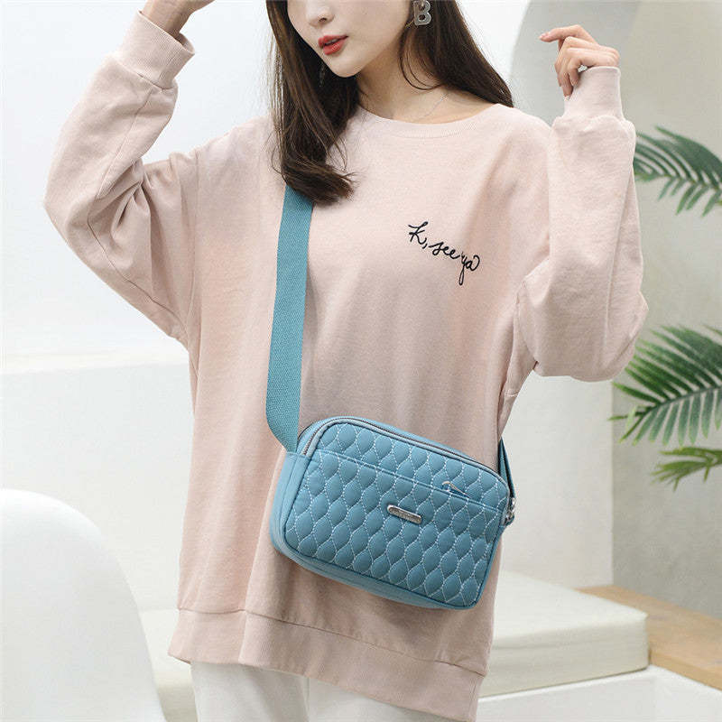 Large Capacity Shoulder Bag in Rhombus Creative Fashion Solid Design - rhombus creative fashion solid large capacity