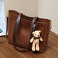 Large Capacity Shoulder Messenger Bag in Polyester and Genuine Leather Options - large capacity shoulder messenger bag