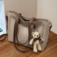 Large Capacity Shoulder Messenger Bag in Polyester and Genuine Leather Options - large capacity shoulder messenger bag