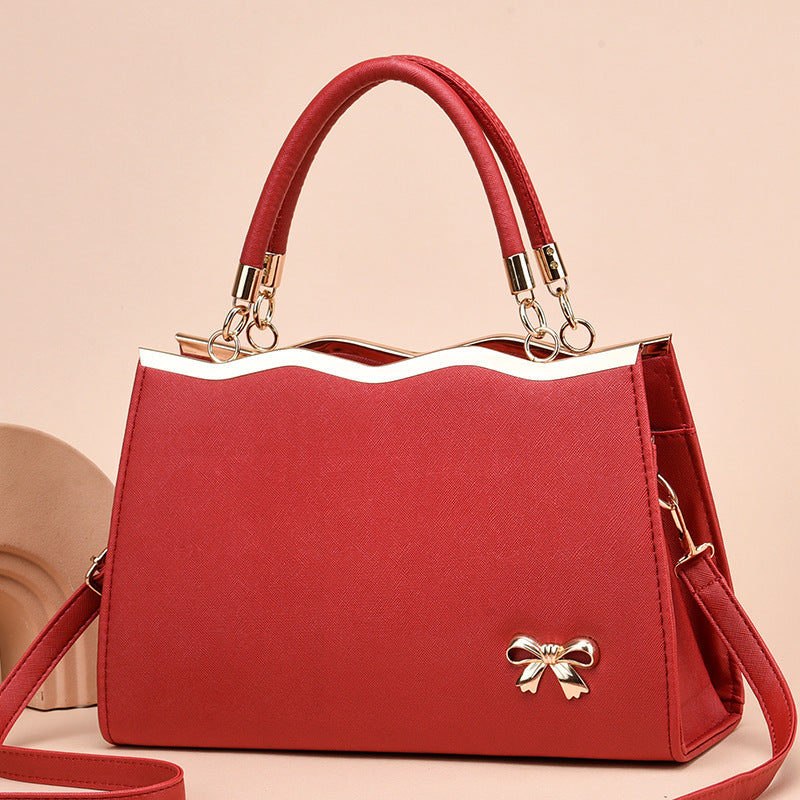 Large Capacity Shoulder Suitcase with Fashion Bowknot Handbag Design - Teleplus fashion bowknot handbag large capacity