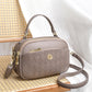Large Capacity Soft Leather Embossed Suitcase Organizer with Multiple Pockets - large capacity soft leather embossed