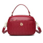 Large Capacity Soft Leather Embossed Suitcase Organizer with Multiple Pockets - large capacity soft leather embossed