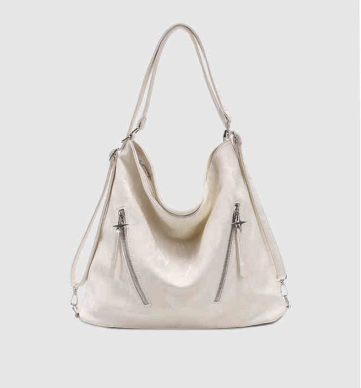 Large Capacity Soft Tote Bag with Shoulder Strap and Double Joint Style - Teleplus large capacity soft tote bag