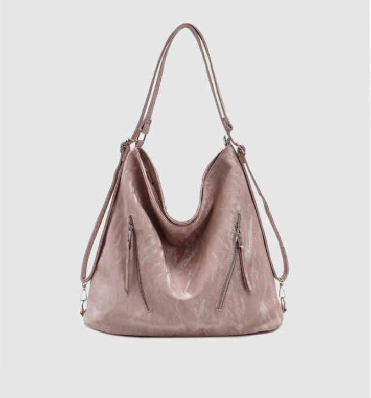 Large Capacity Soft Tote Bag with Shoulder Strap and Double Joint Style - Teleplus large capacity soft tote bag