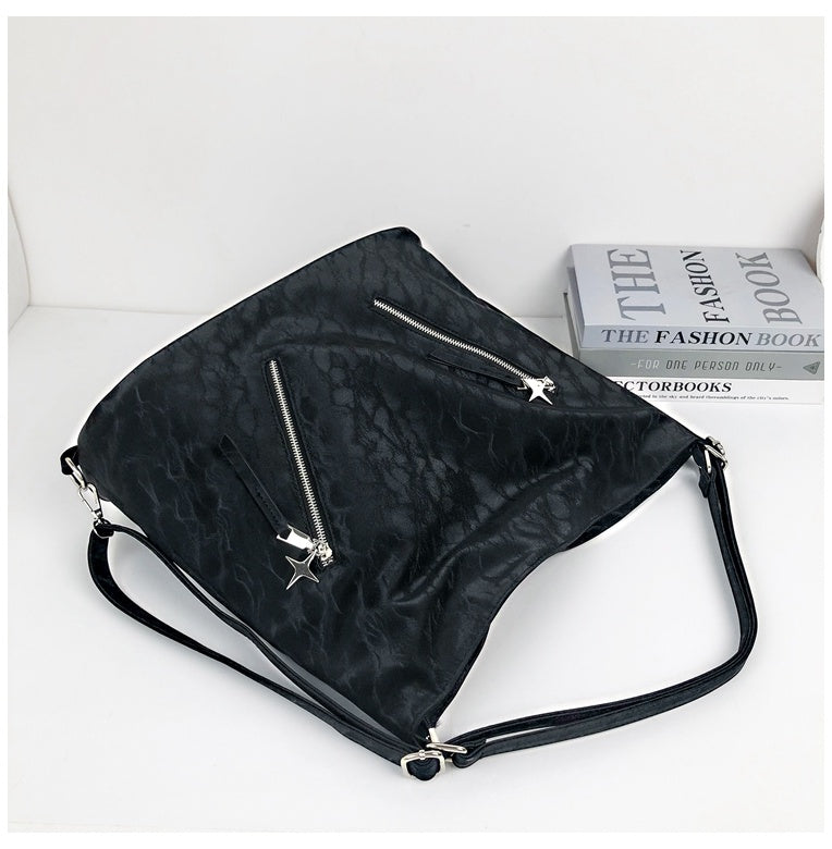 Large Capacity Soft Tote Bag with Shoulder Strap and Double Joint Style - Teleplus large capacity soft tote bag