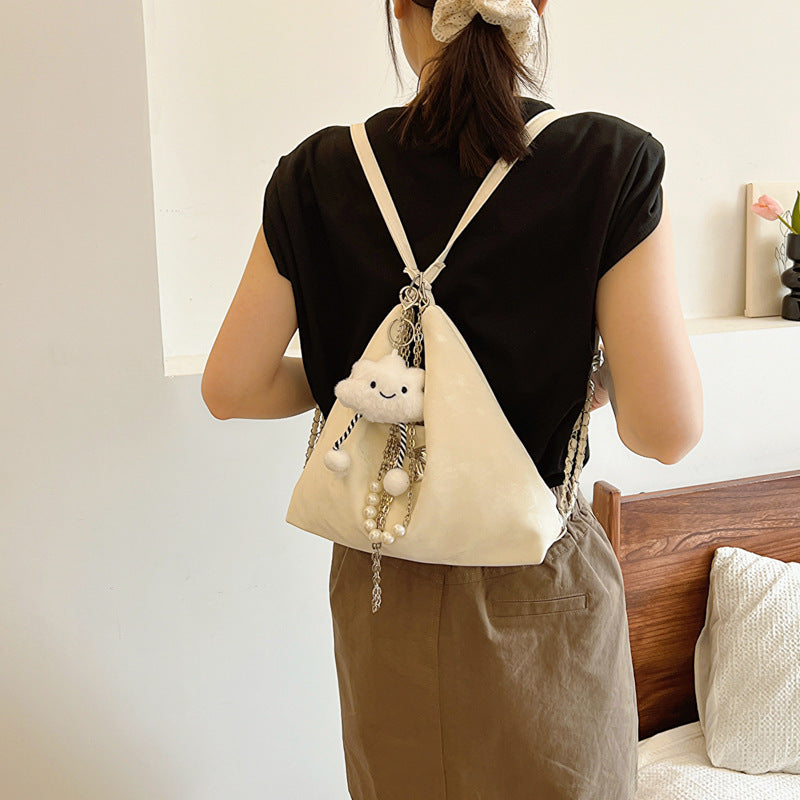 Large Capacity Spring Fashion Shoulder Bag with Synthetic Leather Texture - Teleplus large capacity spring fashion