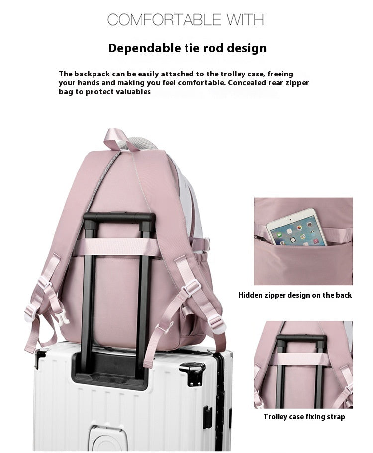 Large Capacity Student Cute And Lightweight Backpack - Backpack So Light It Floats Away With Your Homework