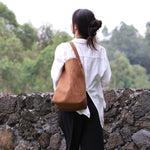 Large Capacity Suede Cowhide Bucket Bag in Genuine Leather for Daily - Teleplus idle style large capacity suede cowhide
