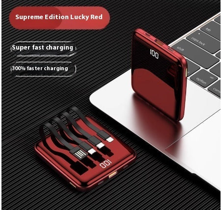 Large Capacity Super Fast Charge Wall Plug with Cable Power Bank Qingying Edition - Teleplus large capacity super fast