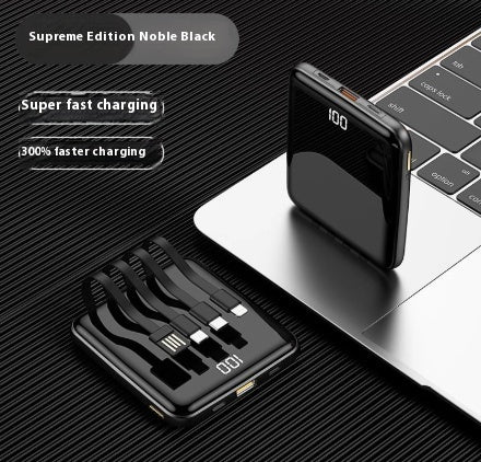 Large Capacity Super Fast Charge Wall Plug with Cable Power Bank Qingying Edition - Teleplus large capacity super fast