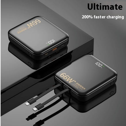 Large Capacity Super Fast Charge Wall Plug with Cable Power Bank Qingying Edition - Teleplus large capacity super fast