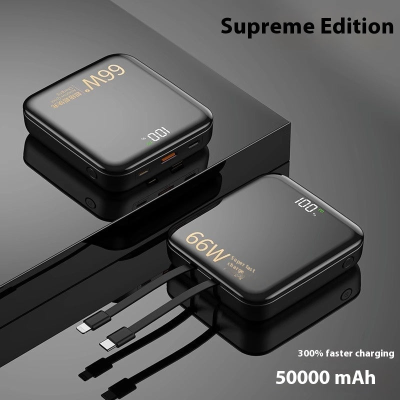 Large Capacity Super Fast Charge Wall Plug with Cable Power Bank Qingying Edition - Teleplus large capacity super fast