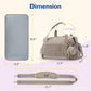 Large Capacity Travel Handbag with Striped Design and Curved Shoulder Strap - Teleplus striped handbag large capacity
