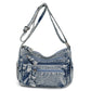 Large Capacity Versatile Bag with Denim Style and Multiple Pockets - Teleplus bag large capacity versatile