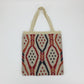 Large Capacity Woven Fabric Cute Fashion Tote Bag with Vertical Suitcase Design - Teleplus large capacity woven fabric
