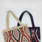 Large Capacity Woven Fabric Cute Fashion Tote Bag with Vertical Suitcase Design - Teleplus large capacity woven fabric