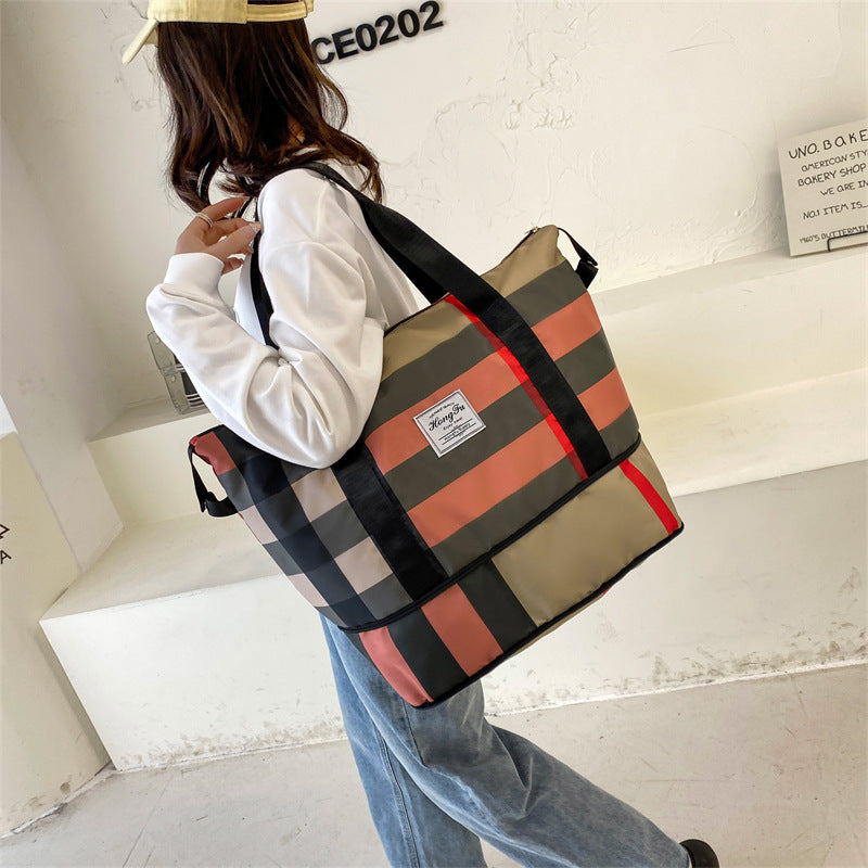 Large Capacity Yoga and Fitness Bag with Waterproof Polyester Lining - Teleplus portable fitness bag large capacity yoga