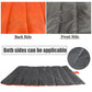Large Dog Bed Black Orange Cotton Cushion with Travel Bag 105x70 cm