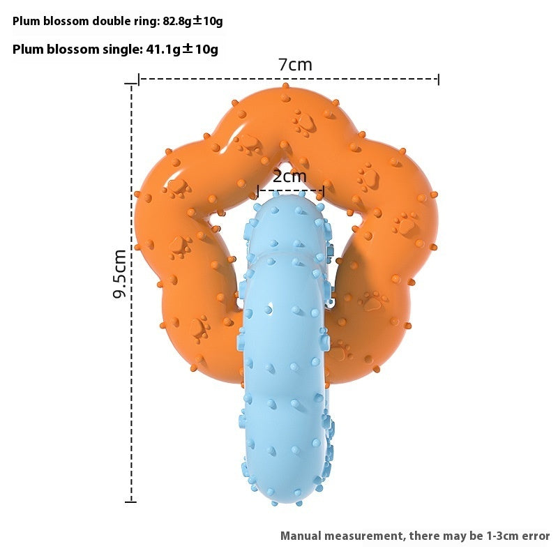 Large Durable TPR Dog Chew Toy for Aggressive Chewers Molar Dental Care