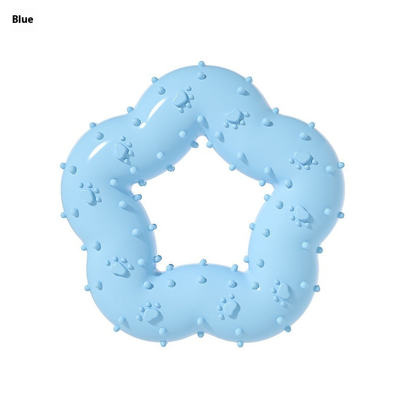 Large Durable TPR Dog Chew Toy for Aggressive Chewers Molar Dental Care